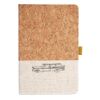 Cork And Heathered Fabric Hardcover Journal 5.5" X 8.25" Thumbnail