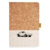 Cork And Heathered Fabric Hardcover Journal 5.5" X 8.25" Thumbnail