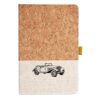 Cork And Heathered Fabric Hardcover Journal 5.5" X 8.25" Thumbnail
