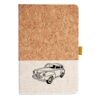 Cork And Heathered Fabric Hardcover Journal 5.5" X 8.25" Thumbnail