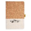 Cork And Heathered Fabric Hardcover Journal 5.5" X 8.25" Thumbnail