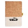 Cork And Heathered Fabric Hardcover Journal 5.5" X 8.25" Thumbnail
