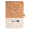 Cork And Heathered Fabric Hardcover Journal 5.5" X 8.25" Thumbnail