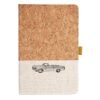 Cork And Heathered Fabric Hardcover Journal 5.5" X 8.25" Thumbnail