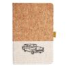 Cork And Heathered Fabric Hardcover Journal 5.5" X 8.25" Thumbnail