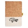 Cork And Heathered Fabric Hardcover Journal 5.5" X 8.25" Thumbnail