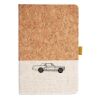 Cork And Heathered Fabric Hardcover Journal 5.5" X 8.25" Thumbnail