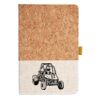 Cork And Heathered Fabric Hardcover Journal 5.5" X 8.25" Thumbnail