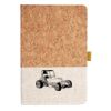 Cork And Heathered Fabric Hardcover Journal 5.5" X 8.25" Thumbnail