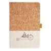 Cork And Heathered Fabric Hardcover Journal 5.5" X 8.25" Thumbnail