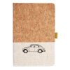 Cork And Heathered Fabric Hardcover Journal 5.5" X 8.25" Thumbnail