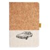 Cork And Heathered Fabric Hardcover Journal 5.5" X 8.25" Thumbnail