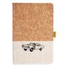 Cork And Heathered Fabric Hardcover Journal 5.5" X 8.25" Thumbnail