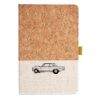 Cork And Heathered Fabric Hardcover Journal 5.5" X 8.25" Thumbnail