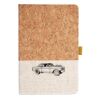 Cork And Heathered Fabric Hardcover Journal 5.5" X 8.25" Thumbnail