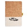 Cork And Heathered Fabric Hardcover Journal 5.5" X 8.25" Thumbnail