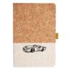 Cork And Heathered Fabric Hardcover Journal 5.5" X 8.25" Thumbnail