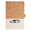 Cork And Heathered Fabric Hardcover Journal 5.5" X 8.25" Thumbnail