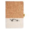 Cork And Heathered Fabric Hardcover Journal 5.5" X 8.25" Thumbnail