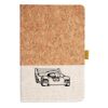 Cork And Heathered Fabric Hardcover Journal 5.5" X 8.25" Thumbnail