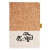 Cork And Heathered Fabric Hardcover Journal 5.5" X 8.25" Thumbnail