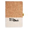 Cork And Heathered Fabric Hardcover Journal 5.5" X 8.25" Thumbnail