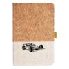 Cork And Heathered Fabric Hardcover Journal 5.5" X 8.25" Thumbnail