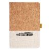 Cork And Heathered Fabric Hardcover Journal 5.5" X 8.25" Thumbnail
