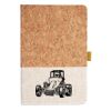 Cork And Heathered Fabric Hardcover Journal 5.5" X 8.25" Thumbnail