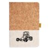 Cork And Heathered Fabric Hardcover Journal 5.5" X 8.25" Thumbnail