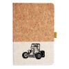 Cork And Heathered Fabric Hardcover Journal 5.5" X 8.25" Thumbnail