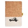 Cork And Heathered Fabric Hardcover Journal 5.5" X 8.25" Thumbnail