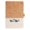 Cork And Heathered Fabric Hardcover Journal 5.5" X 8.25" Thumbnail