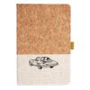 Cork And Heathered Fabric Hardcover Journal 5.5" X 8.25" Thumbnail