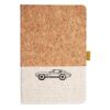 Cork And Heathered Fabric Hardcover Journal 5.5" X 8.25" Thumbnail