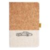 Cork And Heathered Fabric Hardcover Journal 5.5" X 8.25" Thumbnail