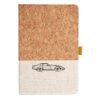 Cork And Heathered Fabric Hardcover Journal 5.5" X 8.25" Thumbnail