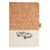Cork And Heathered Fabric Hardcover Journal 5.5" X 8.25" Thumbnail