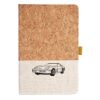Cork And Heathered Fabric Hardcover Journal 5.5" X 8.25" Thumbnail
