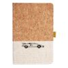 Cork And Heathered Fabric Hardcover Journal 5.5" X 8.25" Thumbnail