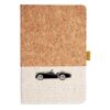Cork And Heathered Fabric Hardcover Journal 5.5" X 8.25" Thumbnail