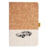 Cork And Heathered Fabric Hardcover Journal 5.5" X 8.25" Thumbnail