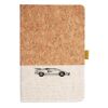 Cork And Heathered Fabric Hardcover Journal 5.5" X 8.25" Thumbnail
