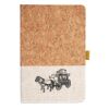 Cork And Heathered Fabric Hardcover Journal 5.5" X 8.25" Thumbnail