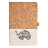 Cork And Heathered Fabric Hardcover Journal 5.5" X 8.25" Thumbnail