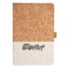 Cork And Heathered Fabric Hardcover Journal 5.5" X 8.25" Thumbnail