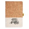 Cork And Heathered Fabric Hardcover Journal 5.5" X 8.25" Thumbnail