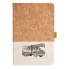 Cork And Heathered Fabric Hardcover Journal 5.5" X 8.25" Thumbnail