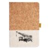 Cork And Heathered Fabric Hardcover Journal 5.5" X 8.25" Thumbnail