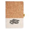 Cork And Heathered Fabric Hardcover Journal 5.5" X 8.25" Thumbnail